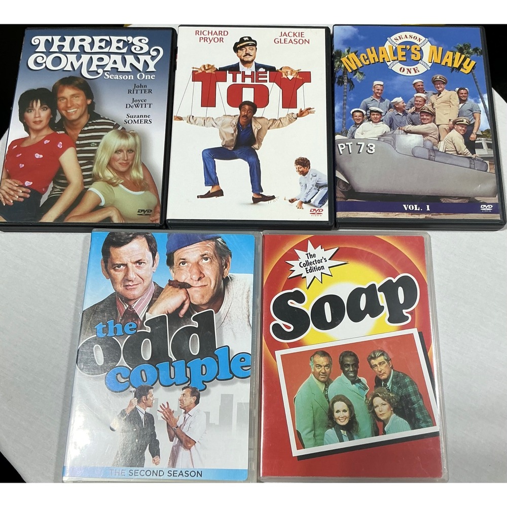 Classic Comedy DVD Lot 5 Three's Company Odd Couple Soap McHale's Navy Toy